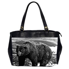 Vintage Usa Alaska Brown Bear 1970 Twin-sided Oversized Handbag by Vintagephotos