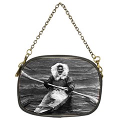 Vintage Usa Alaska Eskimo And His Kayak 1970 Twin-sided Evening Purse by Vintagephotos