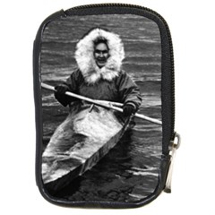 Vintage Usa Alaska Eskimo And His Kayak 1970 Digital Camera Case