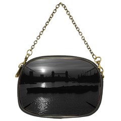 Vintage Uk England London Sun Sets Tower Bridge 1970 Single-sided Evening Purse