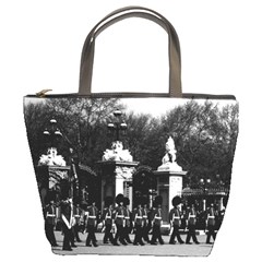 Vintage England London Changing Guard Buckingham Palace Bucket Handbag by Vintagephotos