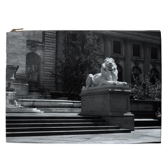 Vintage Usa New York City Public Library 1970 Cosmetic Bag (xxl) by Vintagephotos