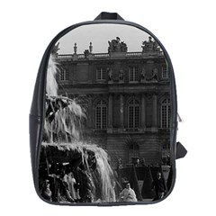 Vintage France Palace Of Versailles Pyramid Fountain School Bag (xl) by Vintagephotos