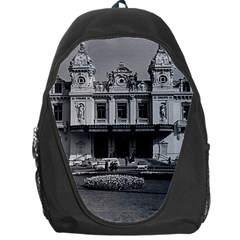 Vintage Principality Of Monaco Monte Carlo Casino Backpack Bag by Vintagephotos