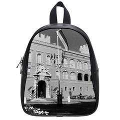 Vintage Principality Of Monaco & Princely Palace 1970 Small School Backpack