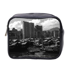 Vintage China Hong Kong Houseboats River 1970 Twin-sided Cosmetic Case by Vintagephotos