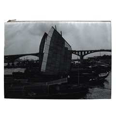 Vintage China Changsha Xiang Jiang River Boat 1970 Cosmetic Bag (xxl) by Vintagephotos