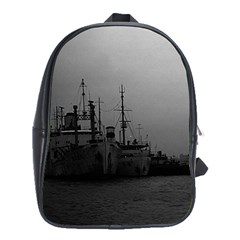 Vintage China Shanghai Port 1970 School Bag (xl) by Vintagephotos