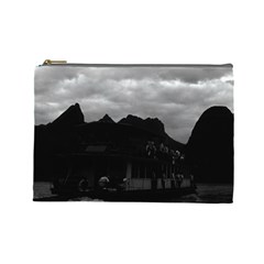 Vintage China Guilin River Boat 1970 Large Makeup Purse by Vintagephotos