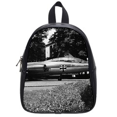 Vintage Germany Munich Deutsch Museum Starfighter 1970 Small School Backpack by Vintagephotos