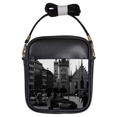 Vintage Germany Munich Church Marienplatz 1970 Kids  Sling Bag by Vintagephotos