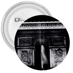 Vintage France Paris Triumphal arch 1970 Large Button (Round)