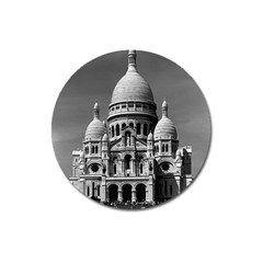 Vintage France Paris The Sacre Coeur Basilica 1970 Large Sticker Magnet (round) by Vintagephotos