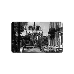 Vintage France Paris Notre Dame Saint Louis Island 1970 Name Card Sticker Magnet