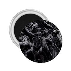 Vintage France Paris Triumphal Arch Marseillaise Rude Regular Magnet (round)