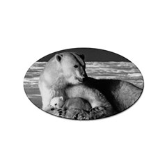 Vintage Usa Alaska Mother Polar Bear 1970 100 Pack Sticker (oval)