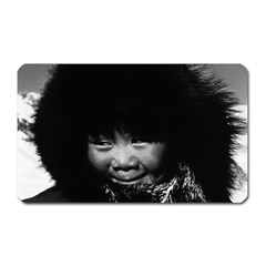 Vintage Usa Alaska Eskimo Child 1970 Large Sticker Magnet (rectangle)