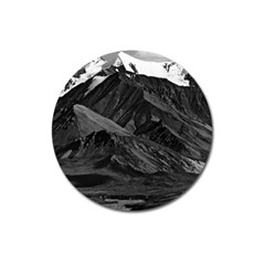 Vintage Usa  Alaska Mt Mckinley National Park 1970 Large Sticker Magnet (round)