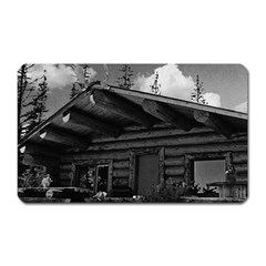 Vintage Usa Alaska Modern Alaskan Log Cabin 1970 Large Sticker Magnet (rectangle) by Vintagephotos