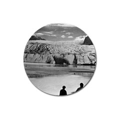 Vintage Usa Alaska Mendenhall Glacier Juneau 1970 Large Sticker Magnet (round) by Vintagephotos