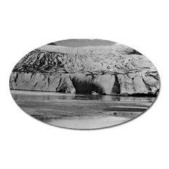 Vintage Usa Alaska Mendenhall Glacier Juneau 1970 Large Sticker Magnet (oval) by Vintagephotos