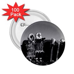 Vintage Usa Fur Clad Eskimos Of Arctic Alaska Bu Sod Igloo 100 Pack Regular Button (round) by Vintagephotos