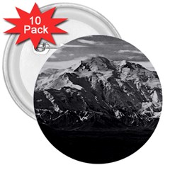 Vintage Usa Alaska Beautiful Mt Mckinley 1970 10 Pack Large Button (round)