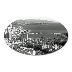 Vintage Principality Of Monaco  The Port Of Monte Carlo Large Sticker Magnet (oval)