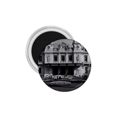 Vintage Principality Of Monaco Monte Carlo Casino Small Magnet (round) by Vintagephotos