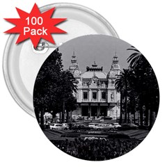 Vintage Principality Of Monaco Monte Carlo Casino 100 Pack Large Button (round) by Vintagephotos