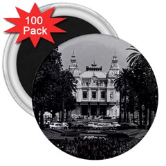 Vintage Principality Of Monaco Monte Carlo Casino 100 Pack Large Magnet (round) by Vintagephotos