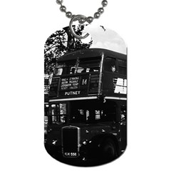 Vintage Uk England London Double-decker Bus 1970 Single-sided Dog Tag by Vintagephotos