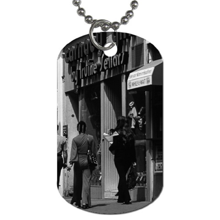 Vintage UK England London Shops Carnaby street 1970 Twin-sided Dog Tag