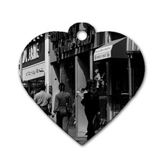 Vintage Uk England London Shops Carnaby Street 1970 Twin-sided Dog Tag (heart) by Vintagephotos