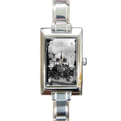 Vintage France Paris Notre Dame Saint Louis Island 1970 Classic Elegant Ladies Watch (rectangle) by Vintagephotos