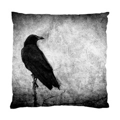 Black Crow Single-sided Cushion Case by heathergreen