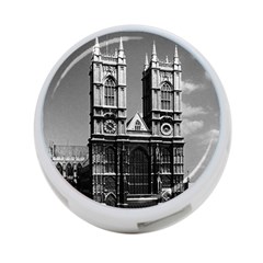 Vintage Uk England London Westminster Abbey 1970 Single-sided 4 Port Usb Hub (round) by Vintagephotos