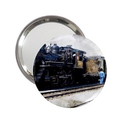 The Steam Train Handbag Mirror by AkaBArt