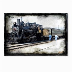 The Steam Train 10 Pack Large Postcard by AkaBArt