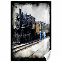 The Steam Train 12  X 18  Unframed Canvas Print by AkaBArt