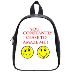 Cease To Amaze Small School Backpack