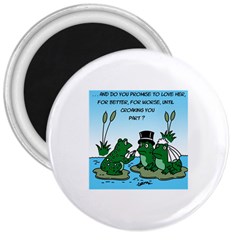 Frogswedding Large Magnet (round) by ColemantoonsFunnyStore