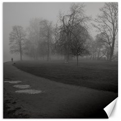 Foggy Morning, Oxford 12  X 12  Unframed Canvas Print