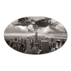 New York, Usa Large Sticker Magnet (oval)