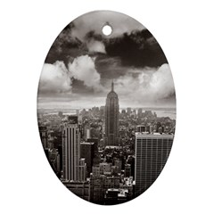 New York, Usa Oval Ornament (two Sides) by artposters