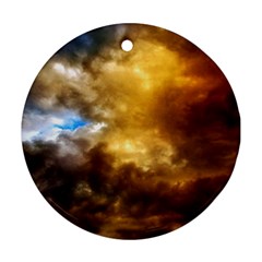 Cloudscape Twin-sided Ceramic Ornament (Round)