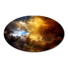 Cloudscape Large Sticker Magnet (Oval)
