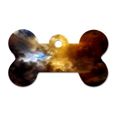 Cloudscape Single-sided Dog Tag (Bone)