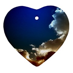 Cloudscape Heart Ornament (two Sides) by artposters