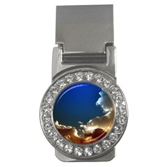 Cloudscape Money Clip With Gemstones (round) by artposters